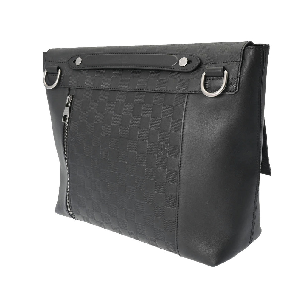 Louis Vuitton Leather Shoulder Damier Infini Black Onyx Bag Loft